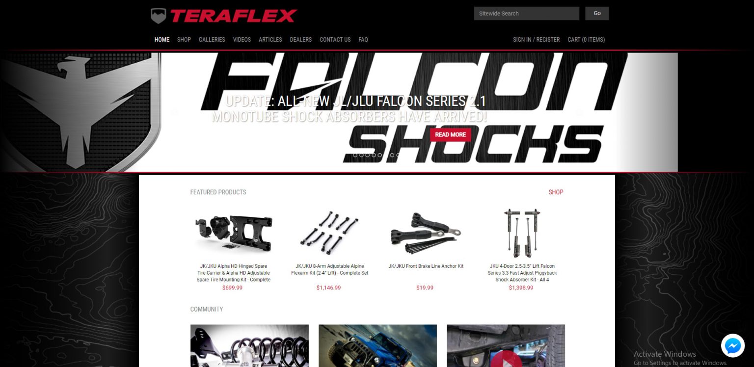Magento ecommerce website