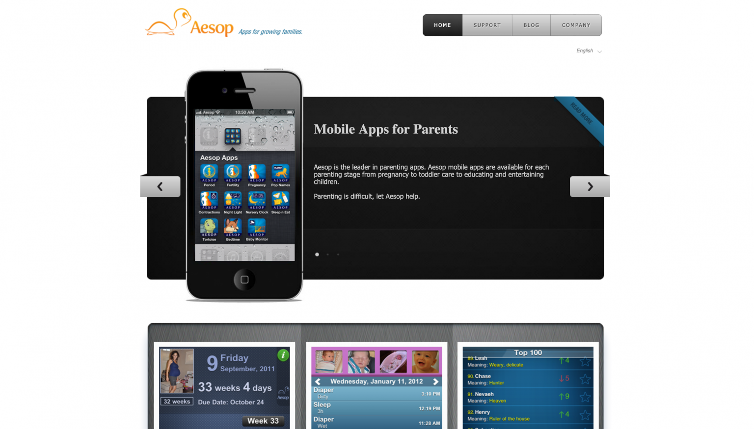 parents web app development