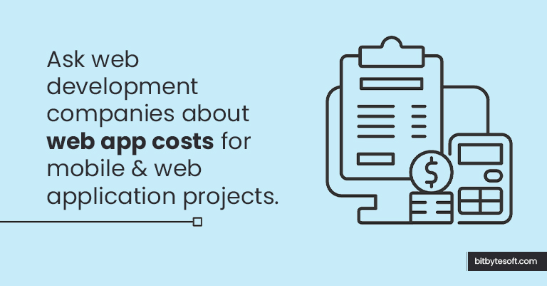 web app development cost estimation