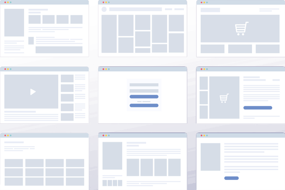 website wireframe